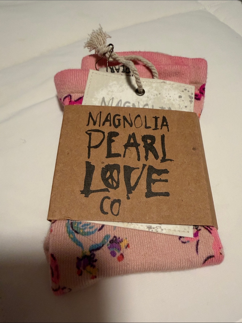 Magnolia Pearl Cotton Skate Boos Socks, NWT